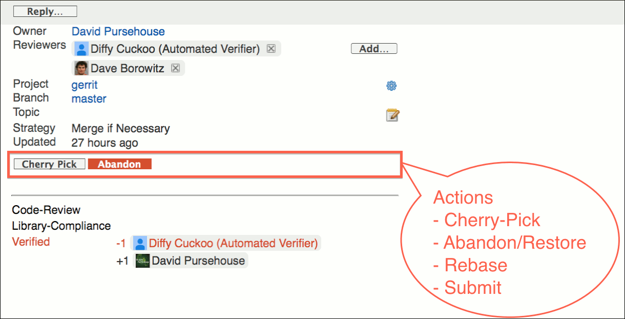 user review ui change screen change info actions